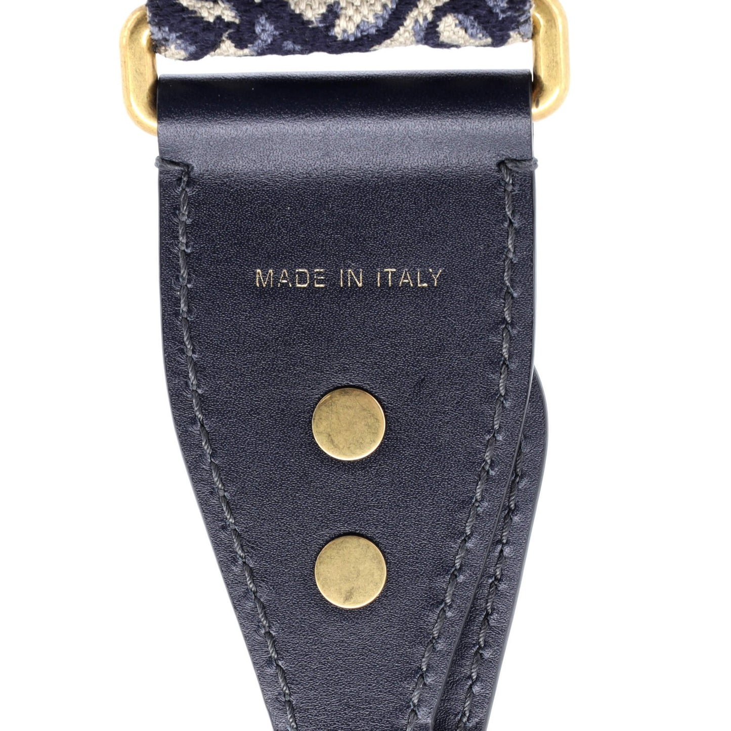 Christian Dior Shoulder Strap Embellished Oblique Canvas