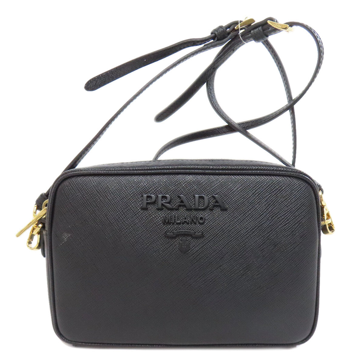 Prada 1Bh036 Shoulder Bag Logo Safiano
