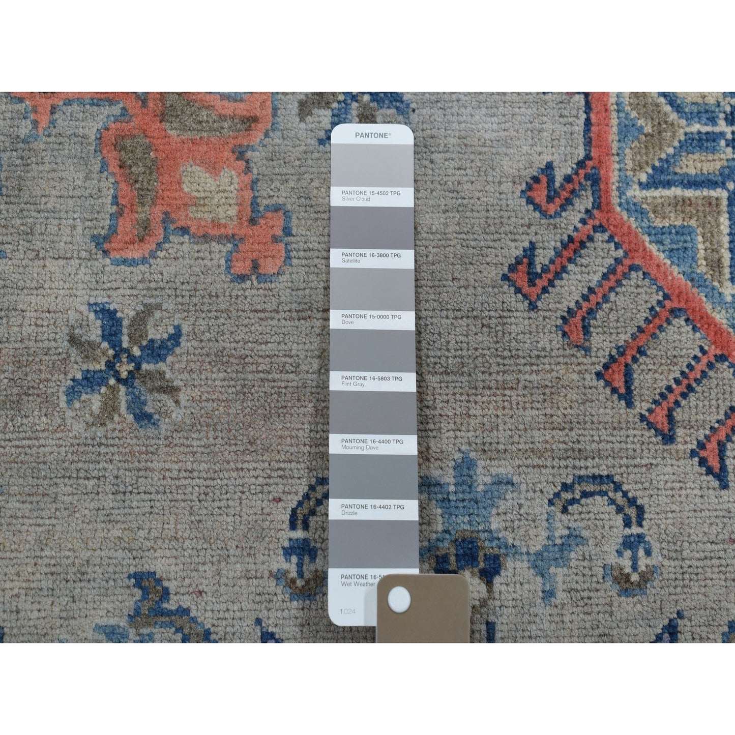 8'X9'9" Colorful Fusion Kazak Pure Wool Hand-Knotted Oriental Rug