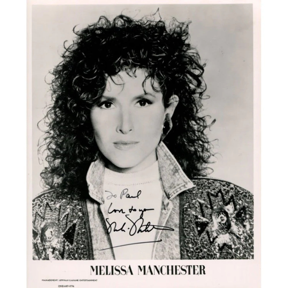 Melissa Manchester Autographed 8X10 Celebrity Photo