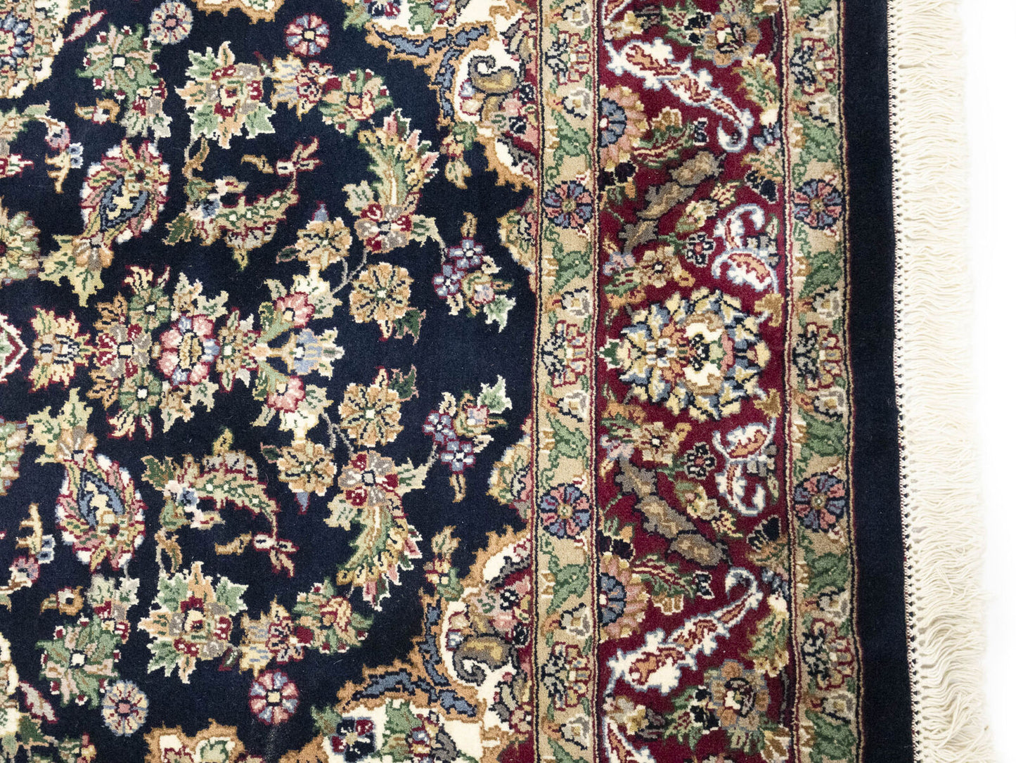Handmade Oriental Rug Classic Floral Design Home