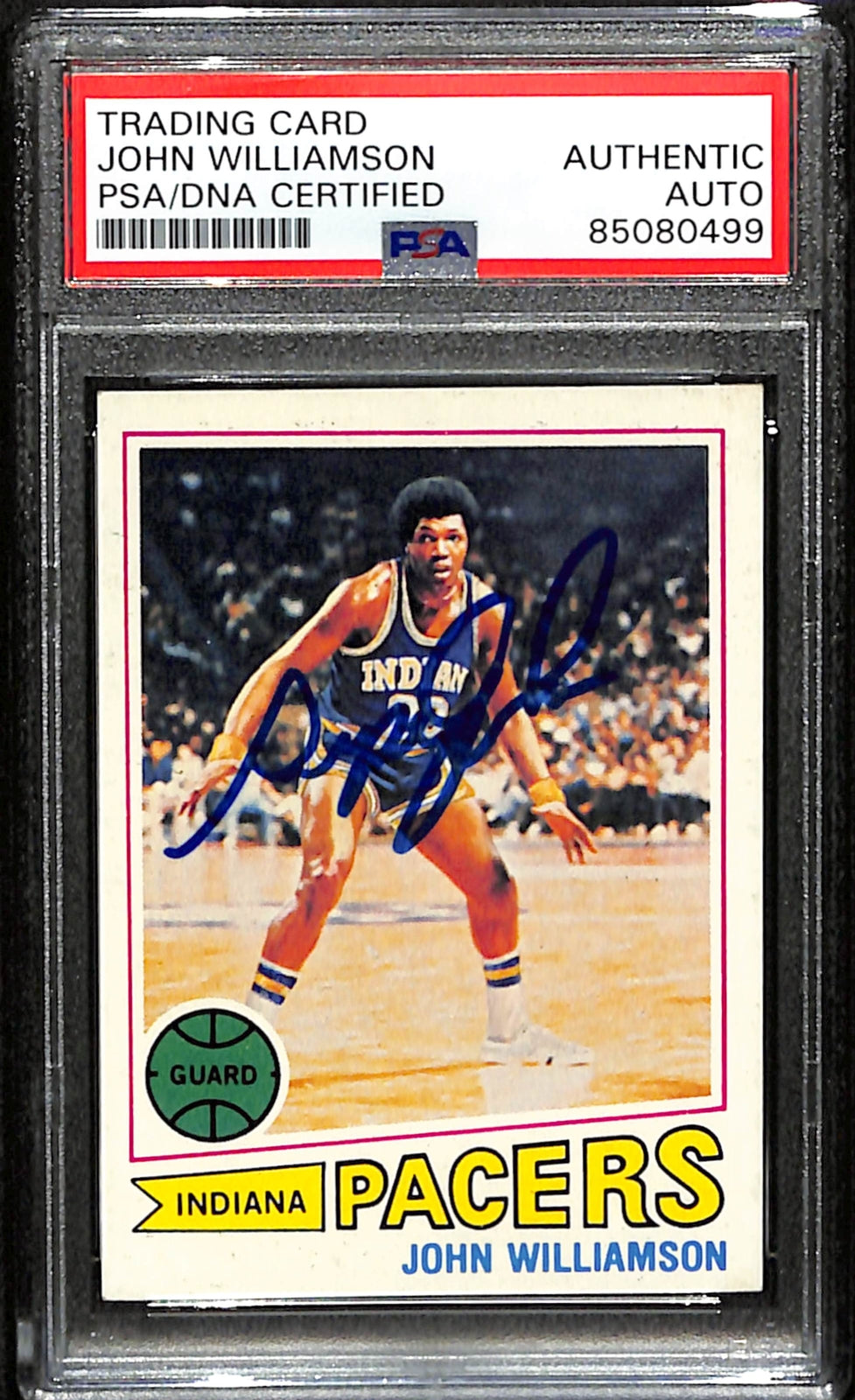 John Williamson Signed 1977 Topps Card #44