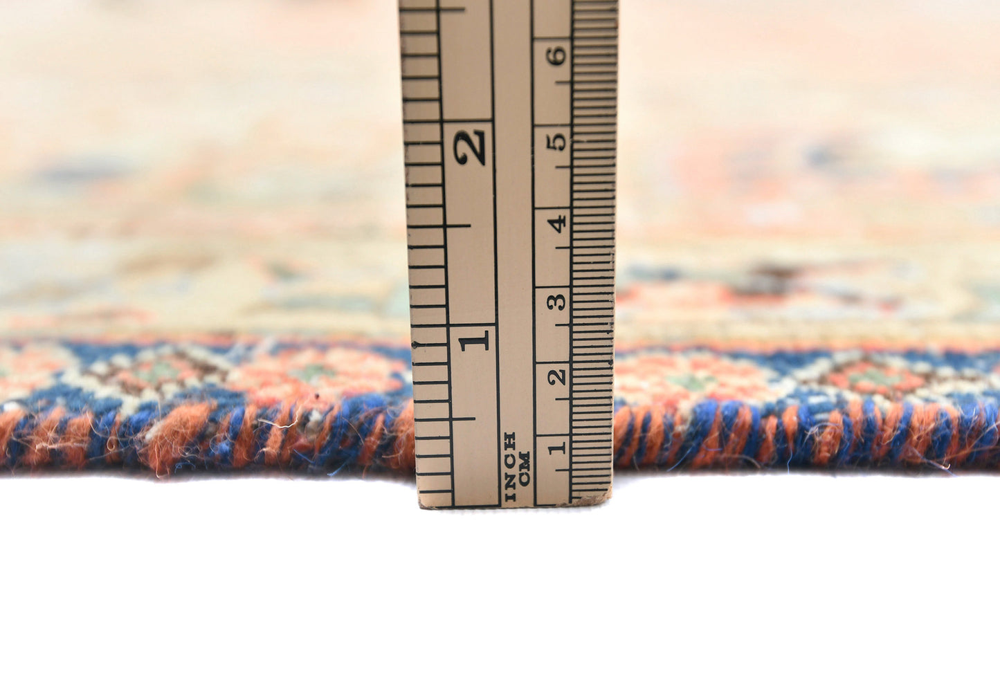 Antique Handmade Oriental Rug Muted Floral