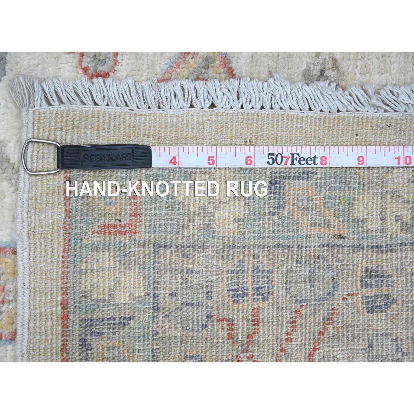 8'X10' Gray Peshawar Bijar Garus Design Hand Knotted Wool Oriental Rug