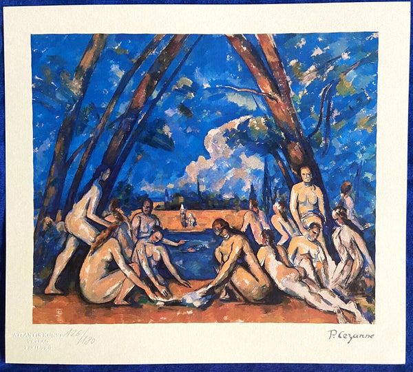 Paul Czanne Lithograph Coa Hand