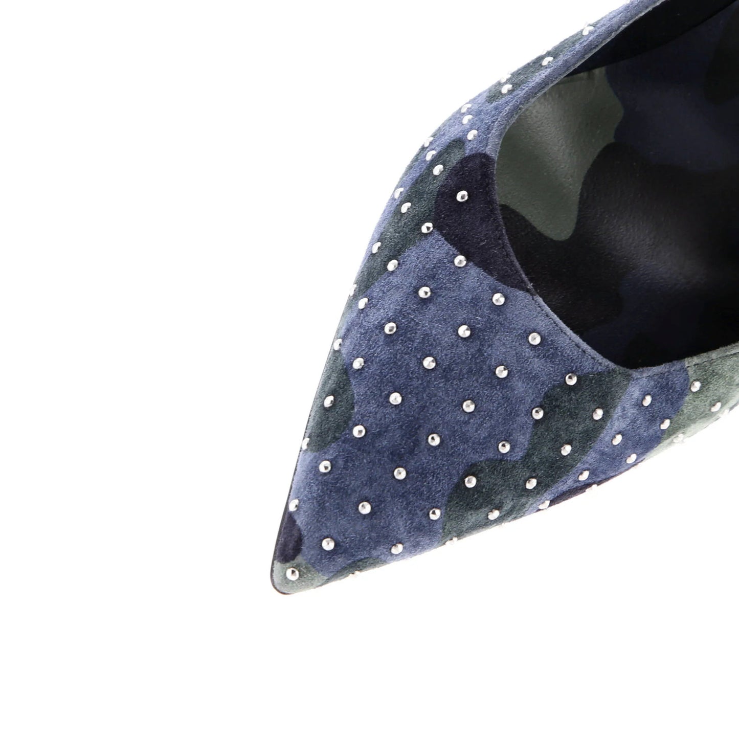 Christian Louboutin Women'S Kate Pumps Studded Printed Suede 100