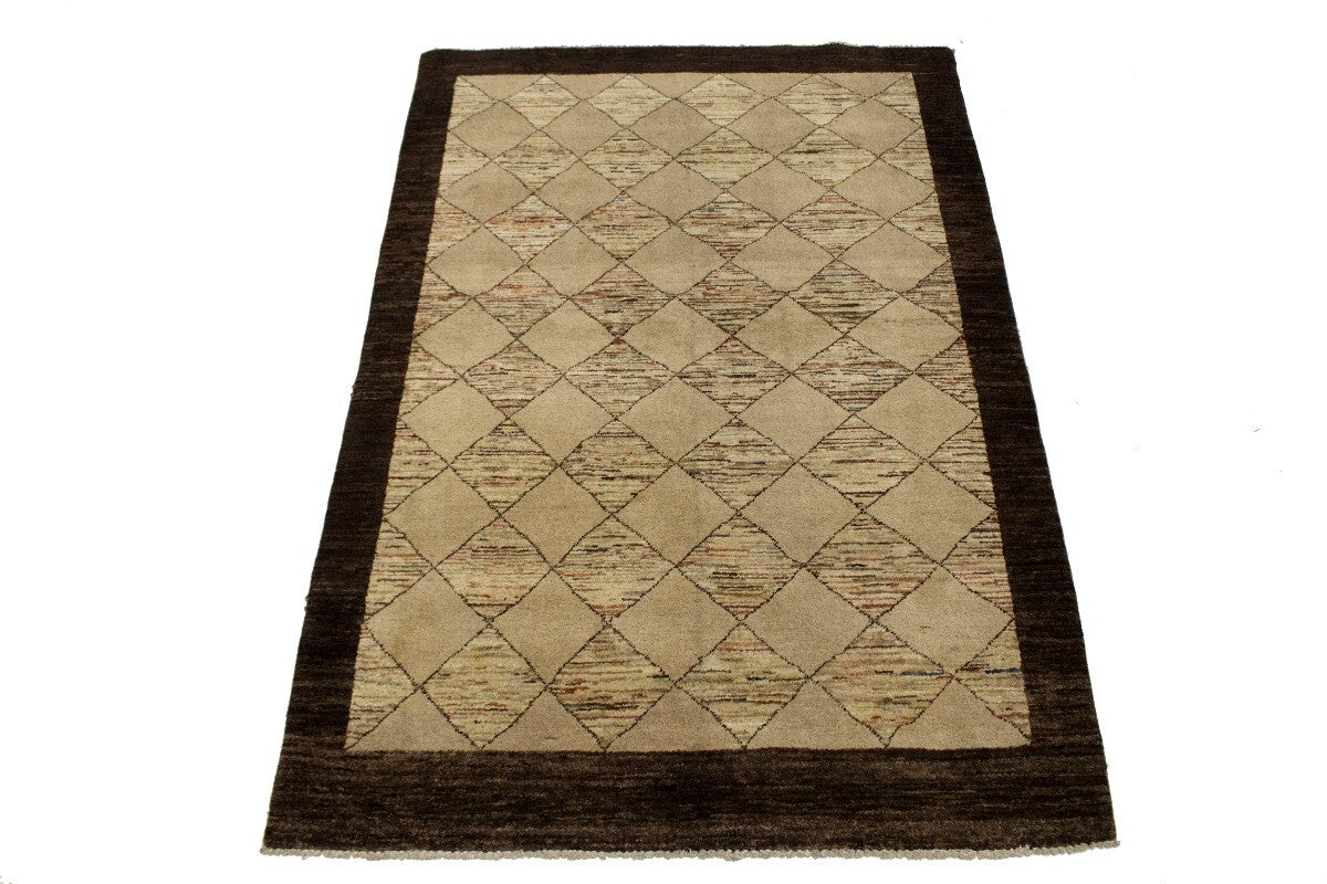 Handmade Gabbeh Chobi Oriental Rug Modern Tribal