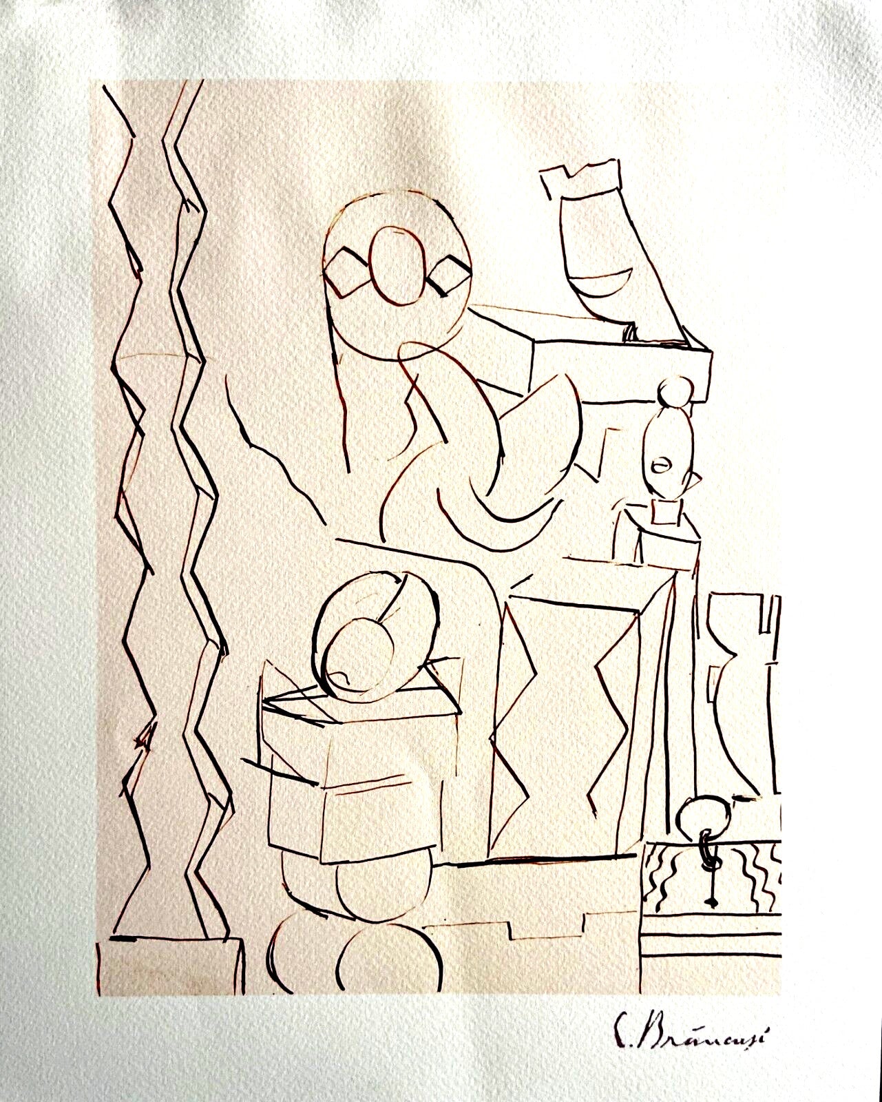 Constantin Brancusi ''Atelier'' Lithograph Coa