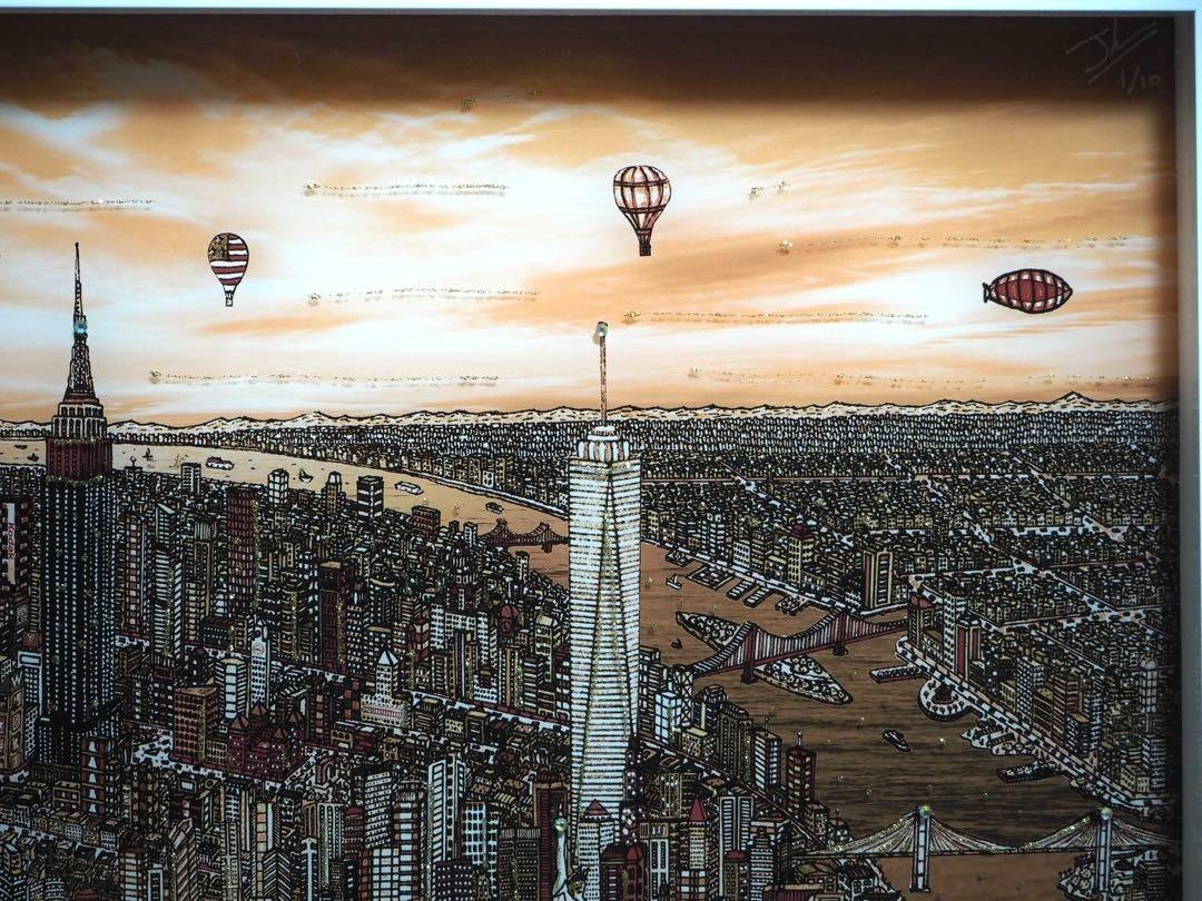 Johann Perathoner "Statue Of Liberty Camel" Plexi Art Object Signed 1/10 W/ Coa
