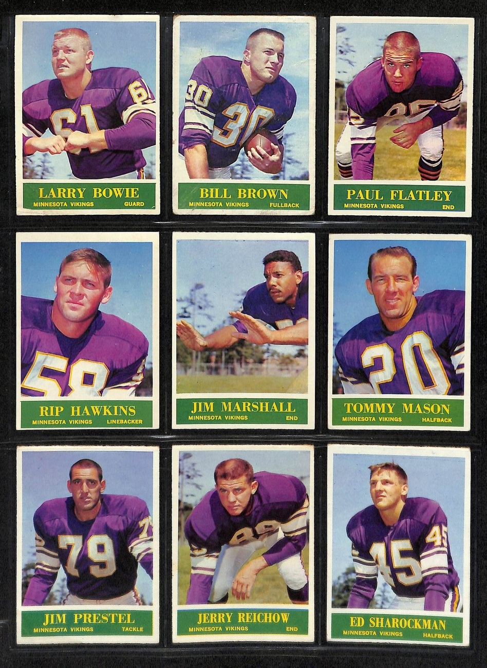 1964 Philadelphia Football Card Complete Set
