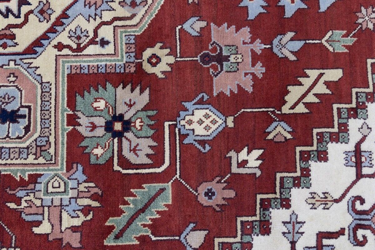12X18 Ft Oversized Handmade Heriz Serapi Rug
