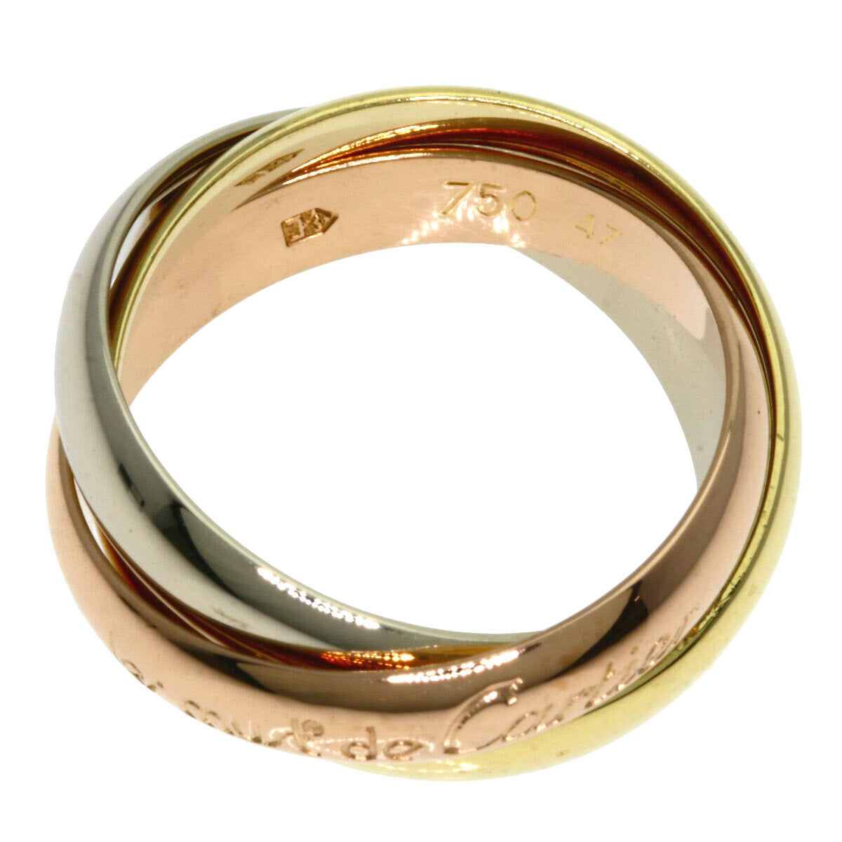 Cartier Ring Trinity #47 K18 Yellow Gold K18