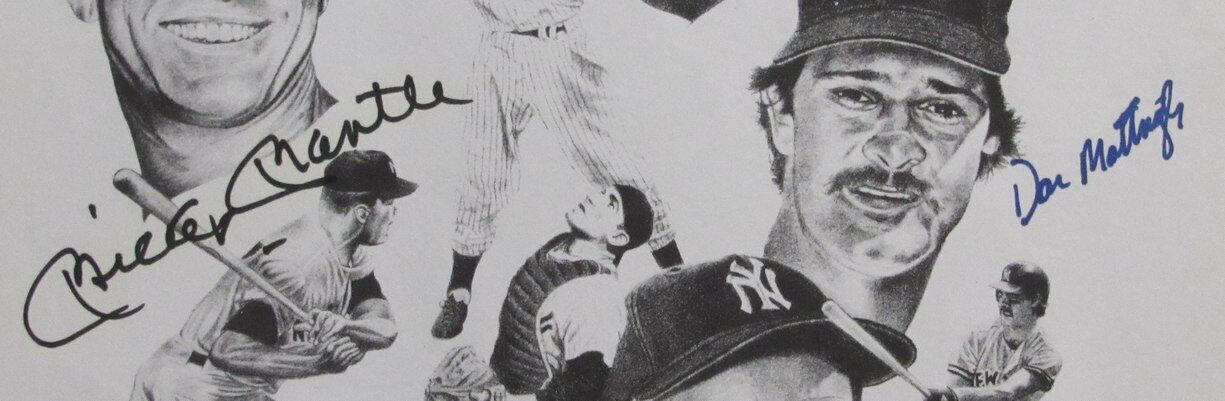 Mickey Mantle/Don Mattingly Yankees Dual-Signed