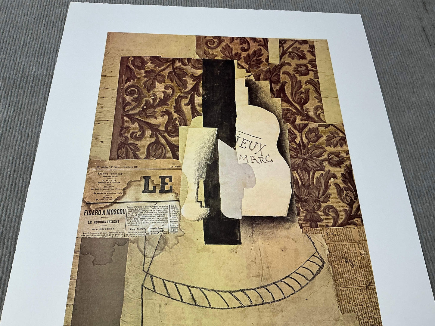 Pablo Picasso Still Life, Bottle And Glass " Offset Lithograph 199