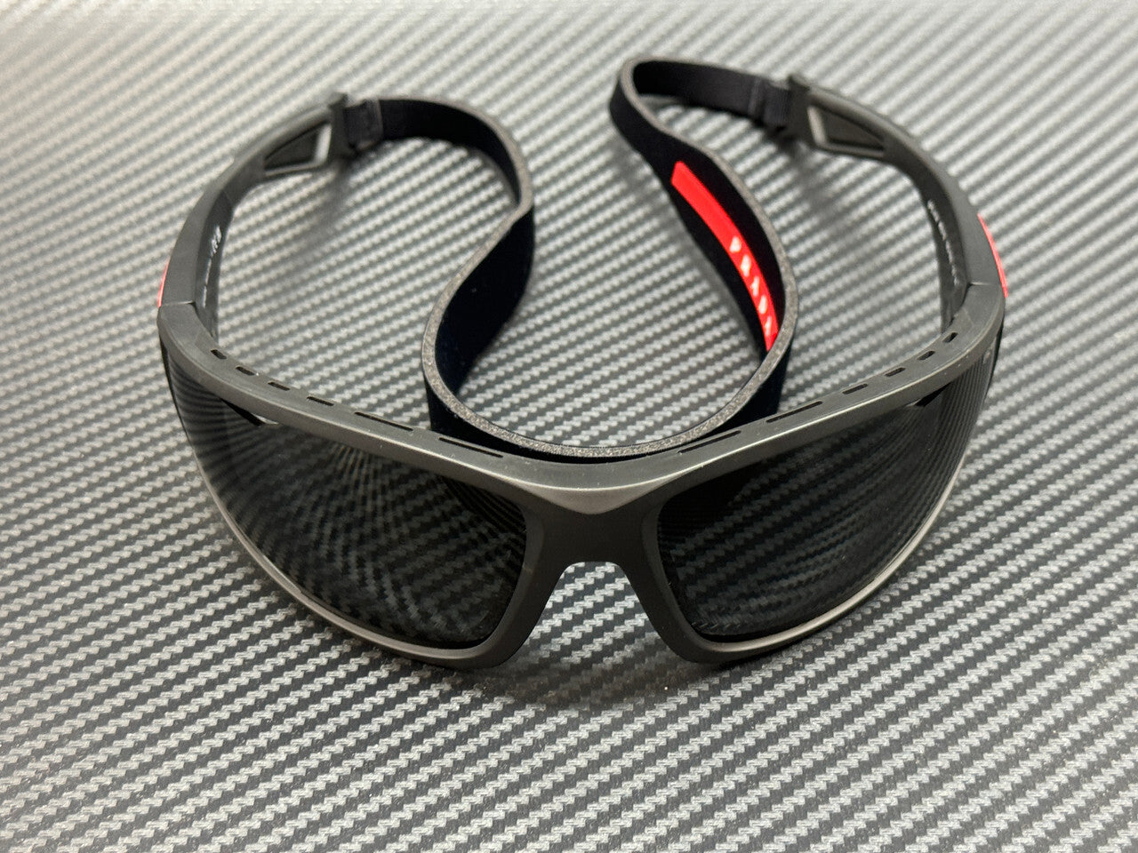 PRADA LINEA ROSSA PS A04S 1BO5S0 Matte Black Grey