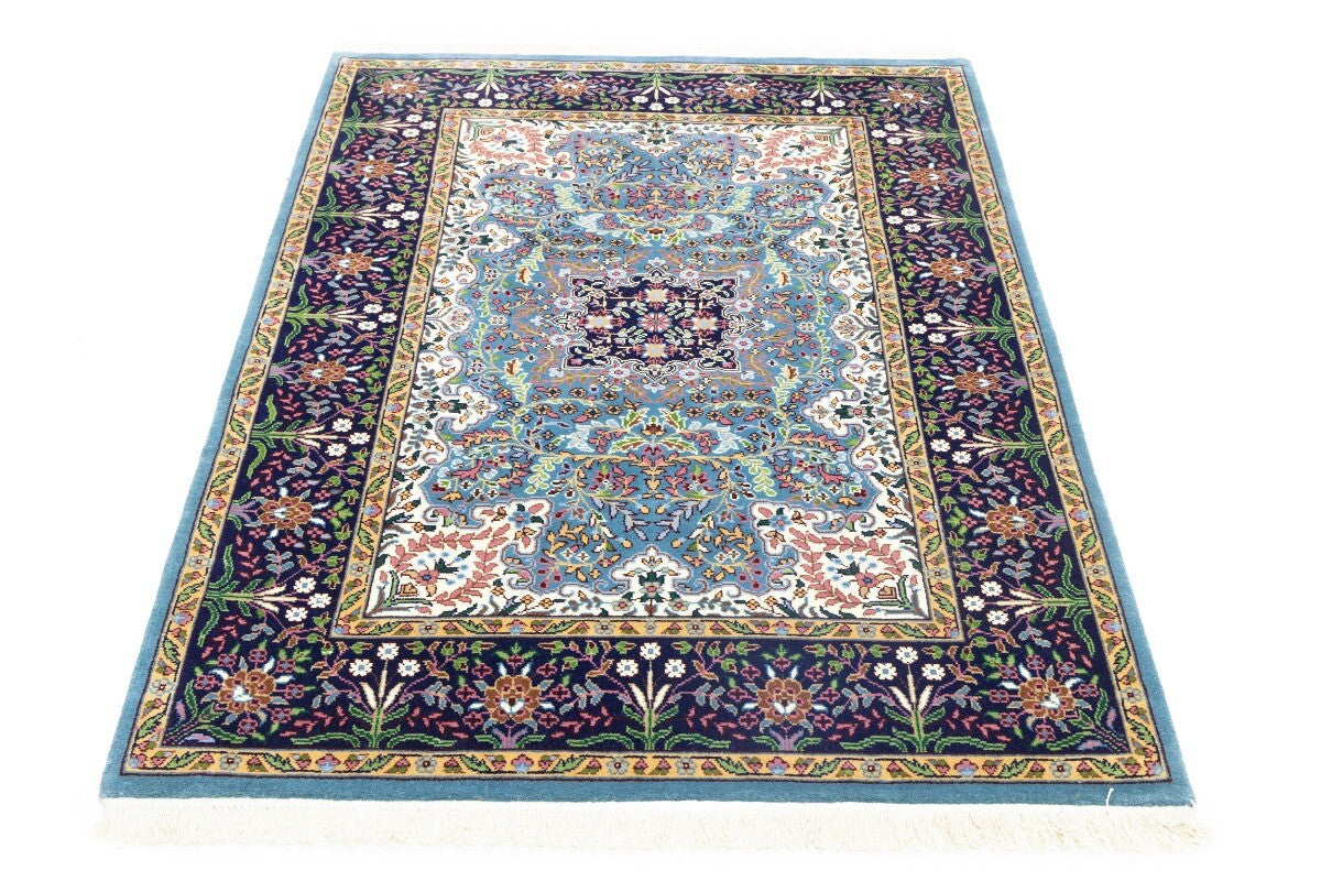 Handmade Kirman Oriental Rug Classic Floral