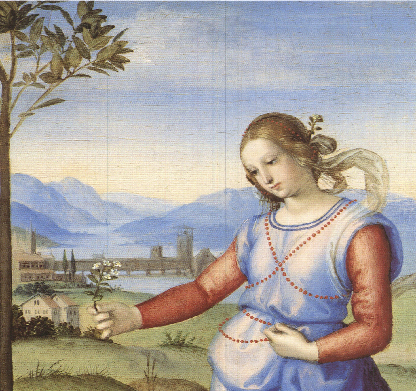 Rafael An Allegory (Vision Of A Knight) " Offset Lithograph Renaissance