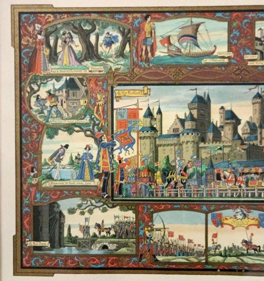Jean Gradassi Signed Print Shakespeare Tournament