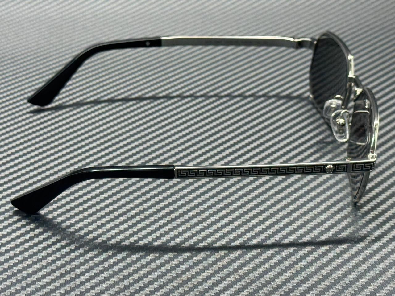 VERSACE VE2297 10006G Silver Grey Mirror Men's 54 mm Sunglasses