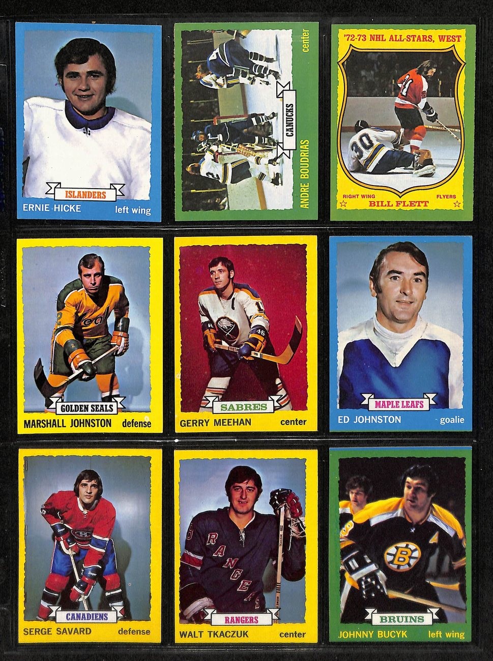 1973-74 Topps Hockey Cards Complete Set (1-198)