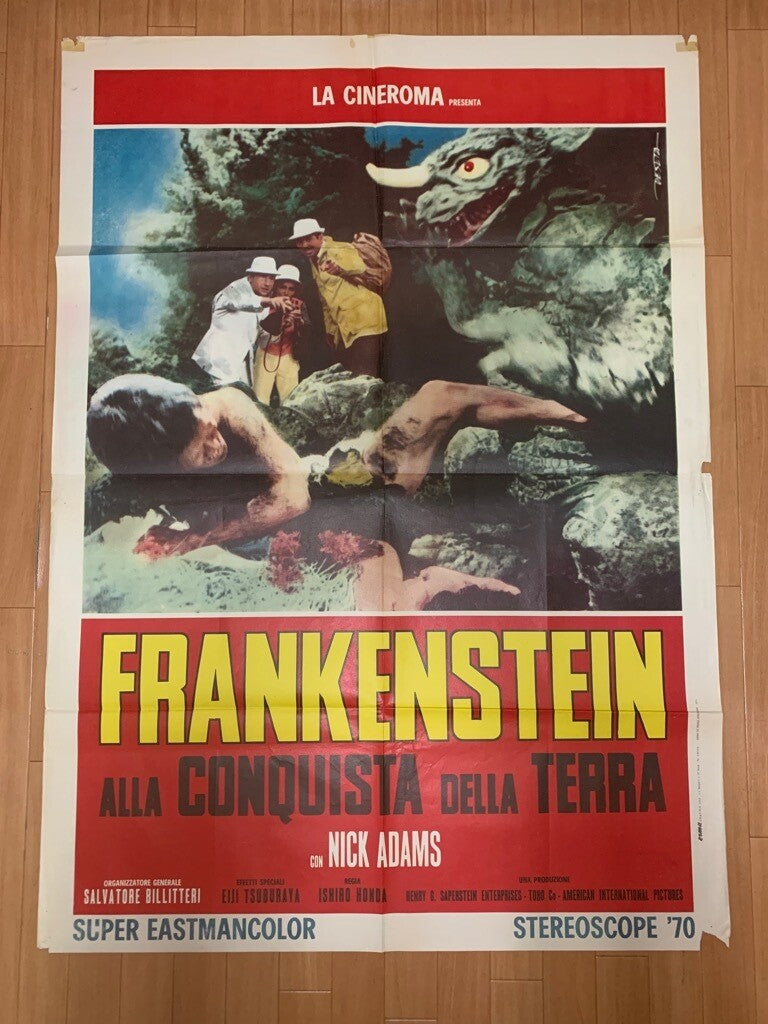 Vintage Original Movie Poster "Frankenstein