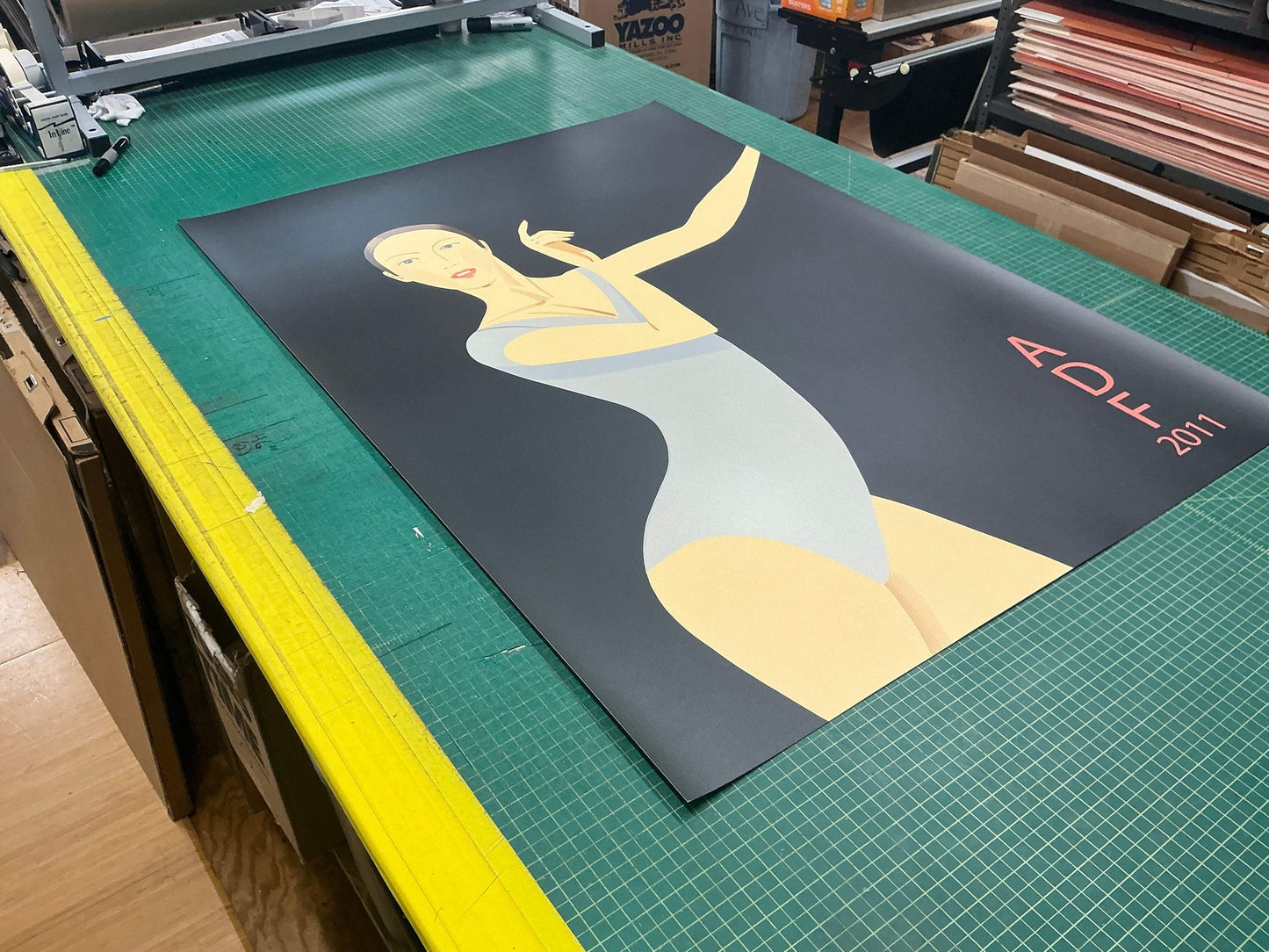 Alex Katz Sarah-American Dance Festival " Serigraph Pop Art Blue