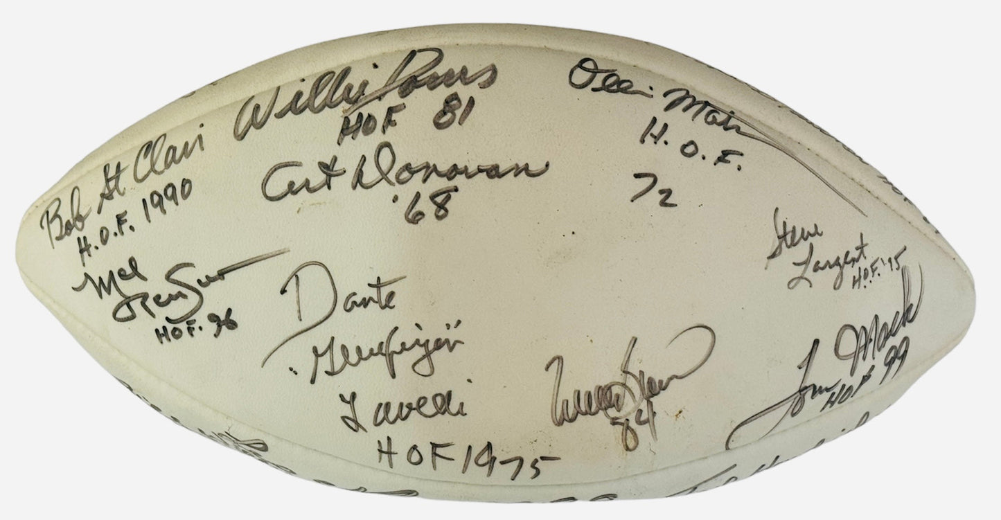 Nfl Legends Signed Wilson Official Pro Football Hall Of Fame Collectors Edition