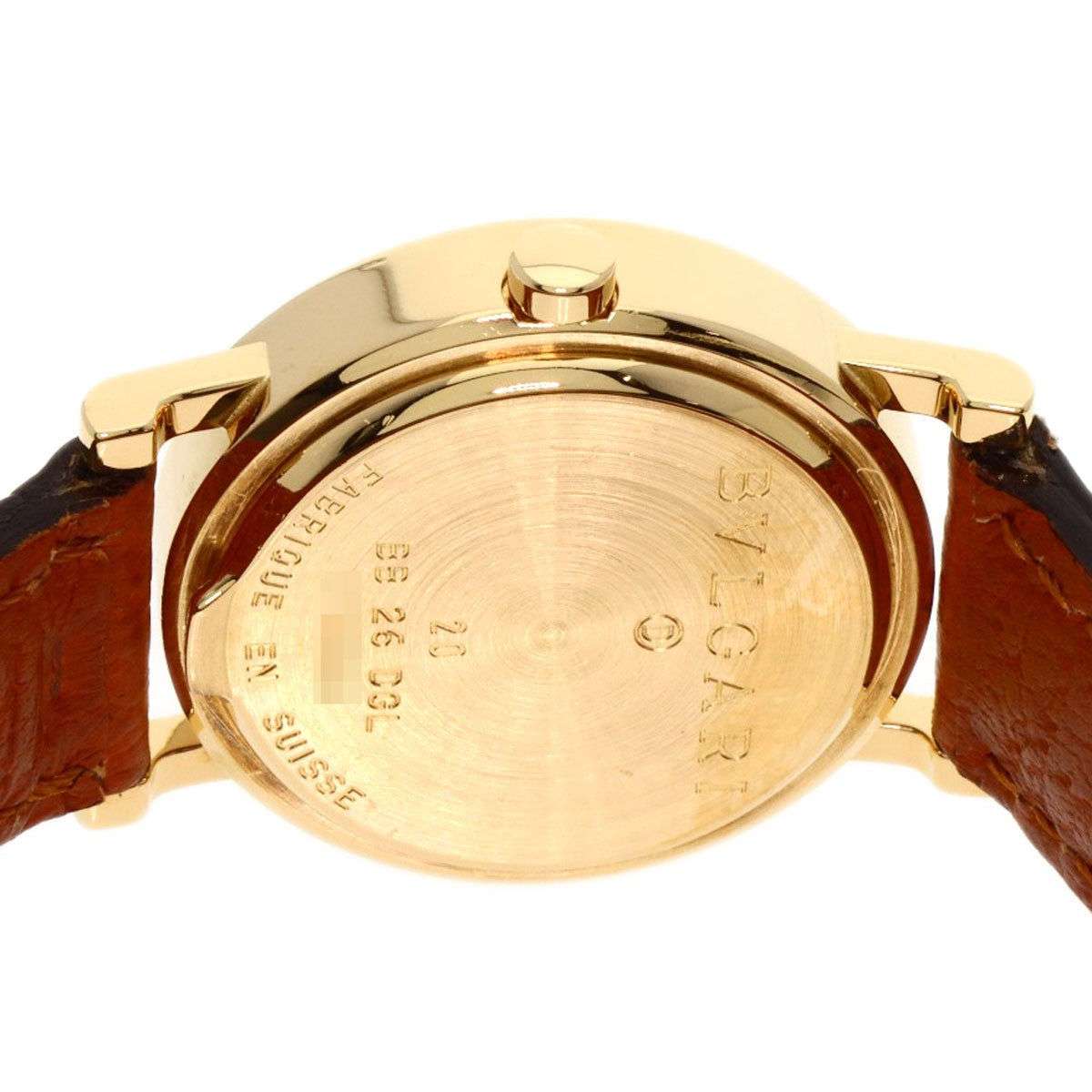Bvlgari Bvlgari Bvlgari Jade Dial Watches Bb26Dgl K18 Yellow Gold/Leather Ladies