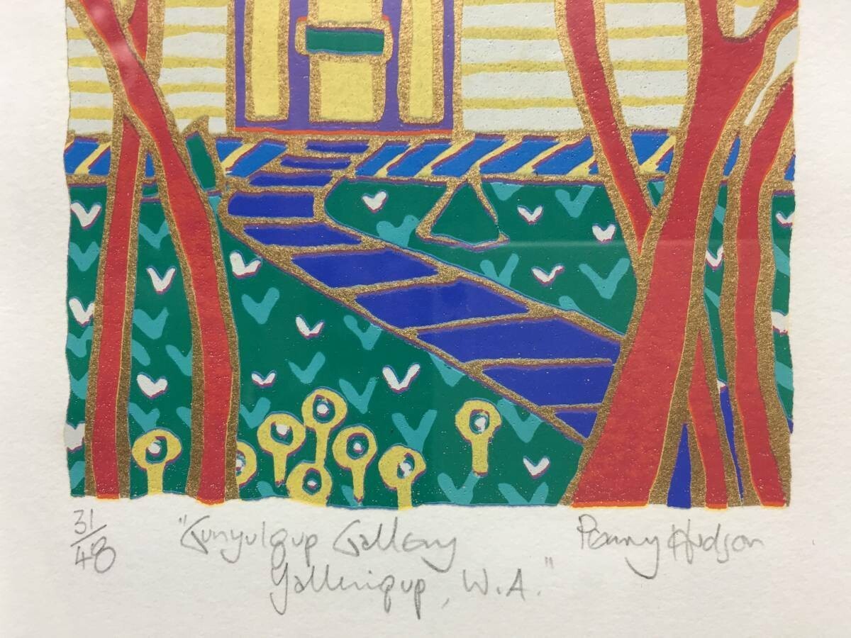 Penny Hudson (Born 1951) Original Screenprint Serigraph On Paper Signed Framed