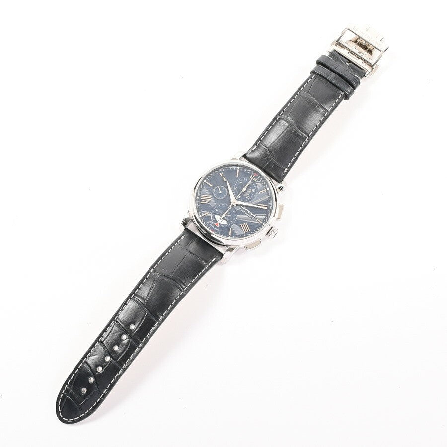 Montblanc 4810 Automatic Chronograph Mb119961 Black Men'S Used Watch #61016