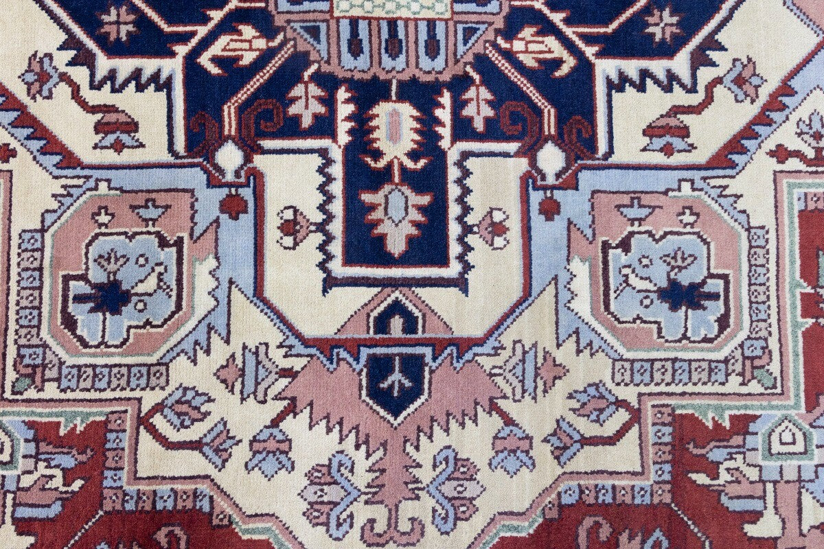 12X18 Ft Oversized Handmade Heriz Serapi Rug