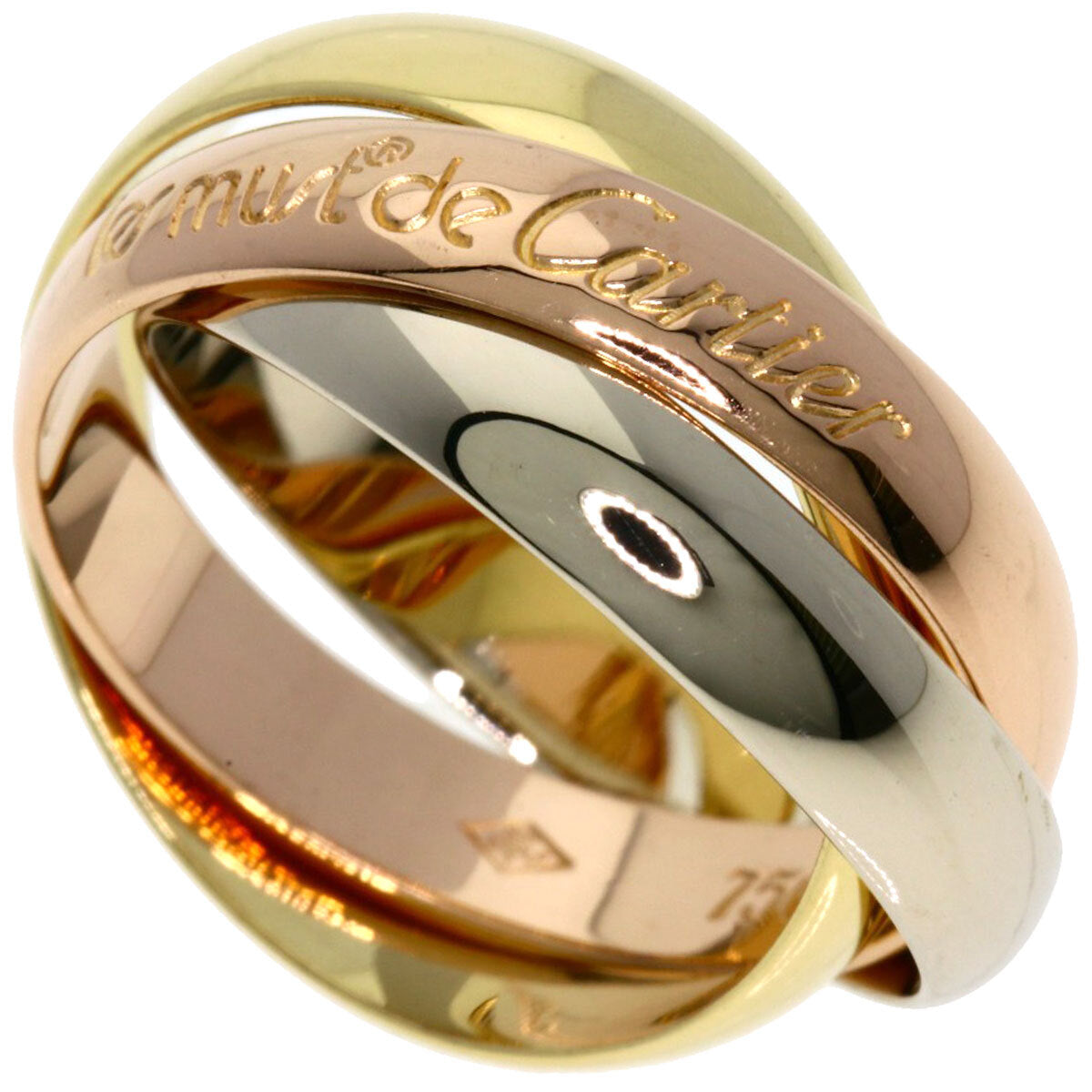 Cartier Ring Trinity #48 K18 Yellow Gold 18K