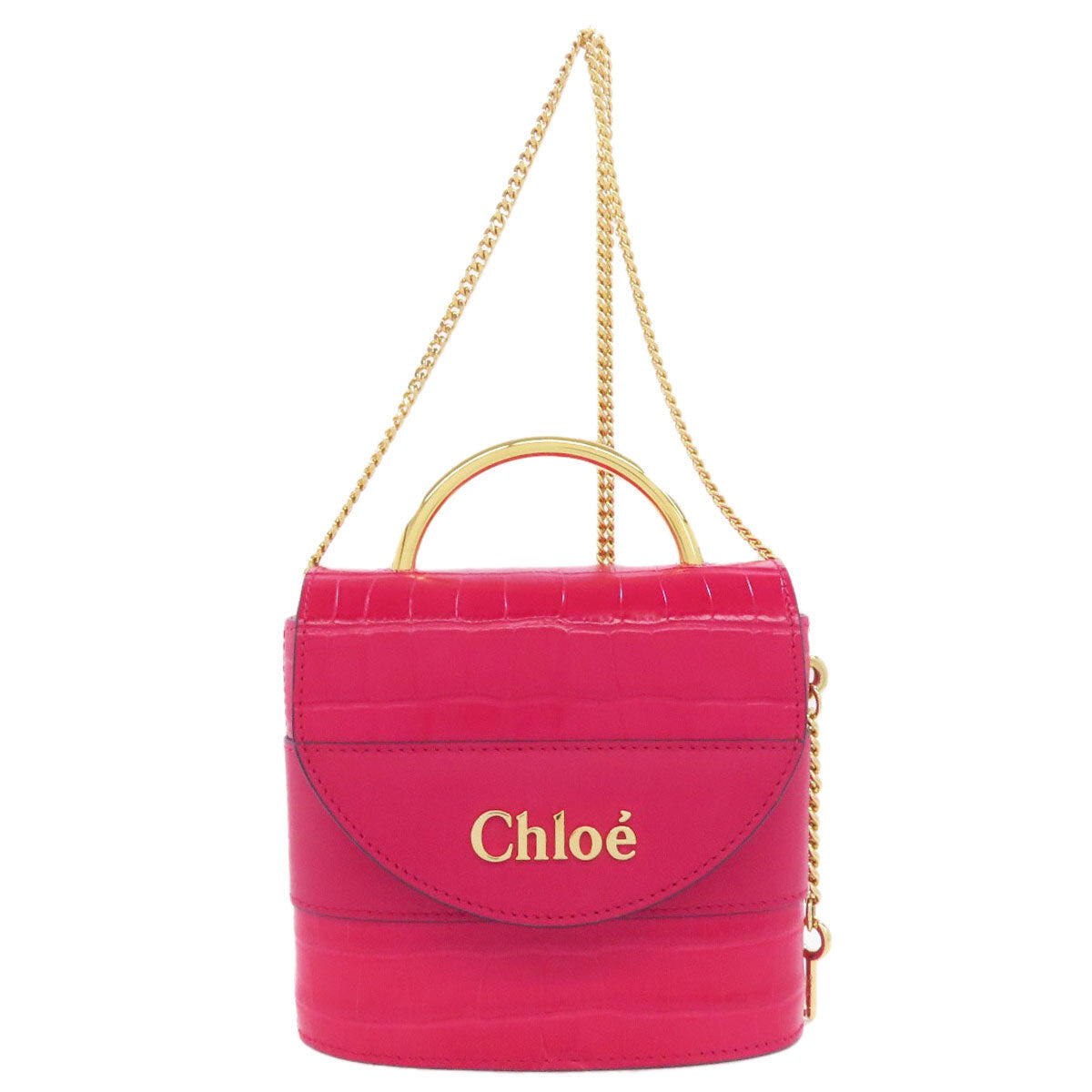 Chloe Handbag Abbey Lock 2Way Leather