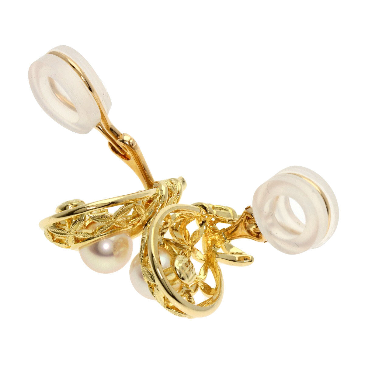 Mikimoto Earring Akoya Pearl Pearl K18 Yellow