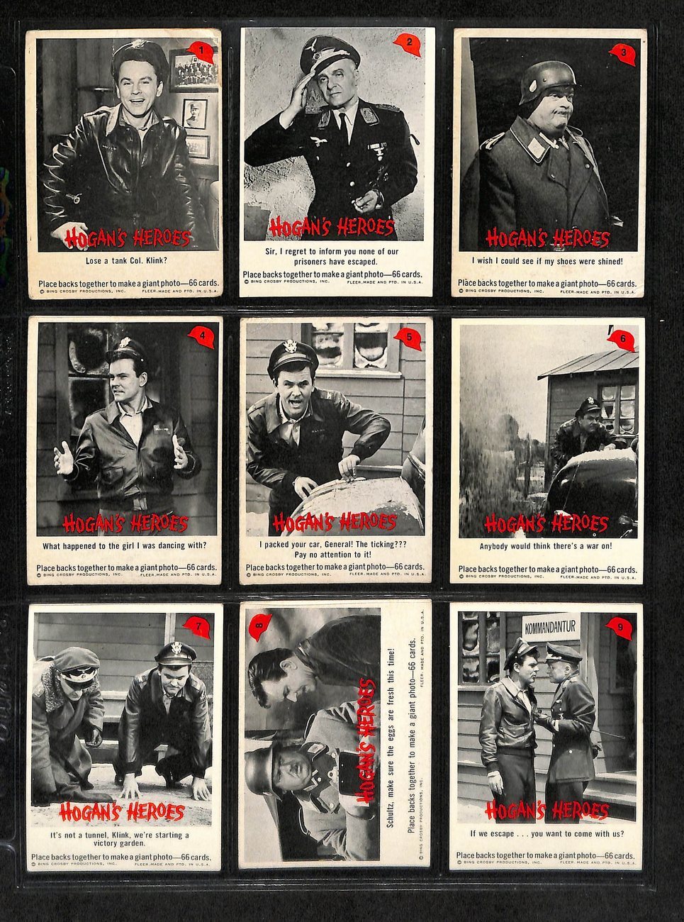 1965 Fleer Hogan'S Heroes Card Complete Set
