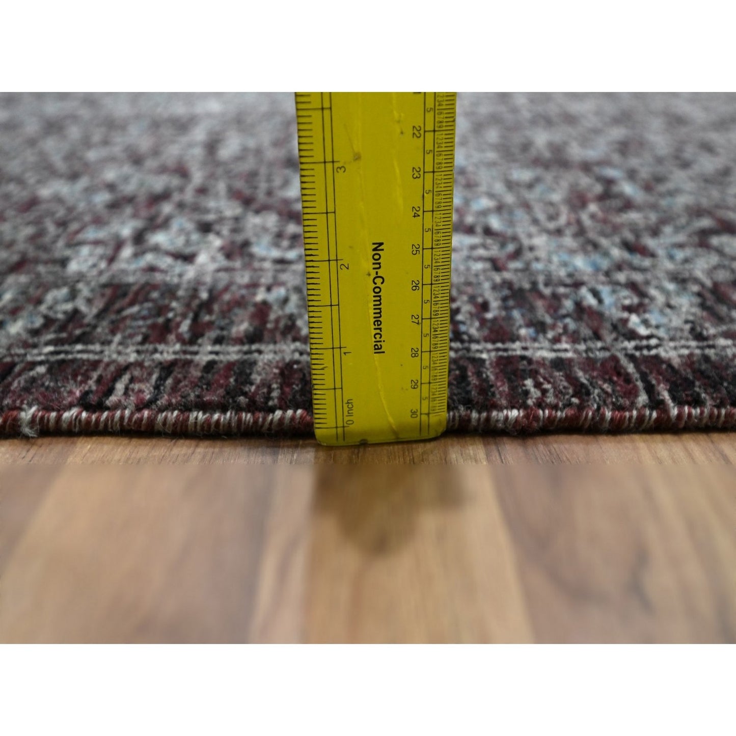 9'X12'2" Red Mamluk Design 14Th Century Influence Hand Knotted Wool Rug