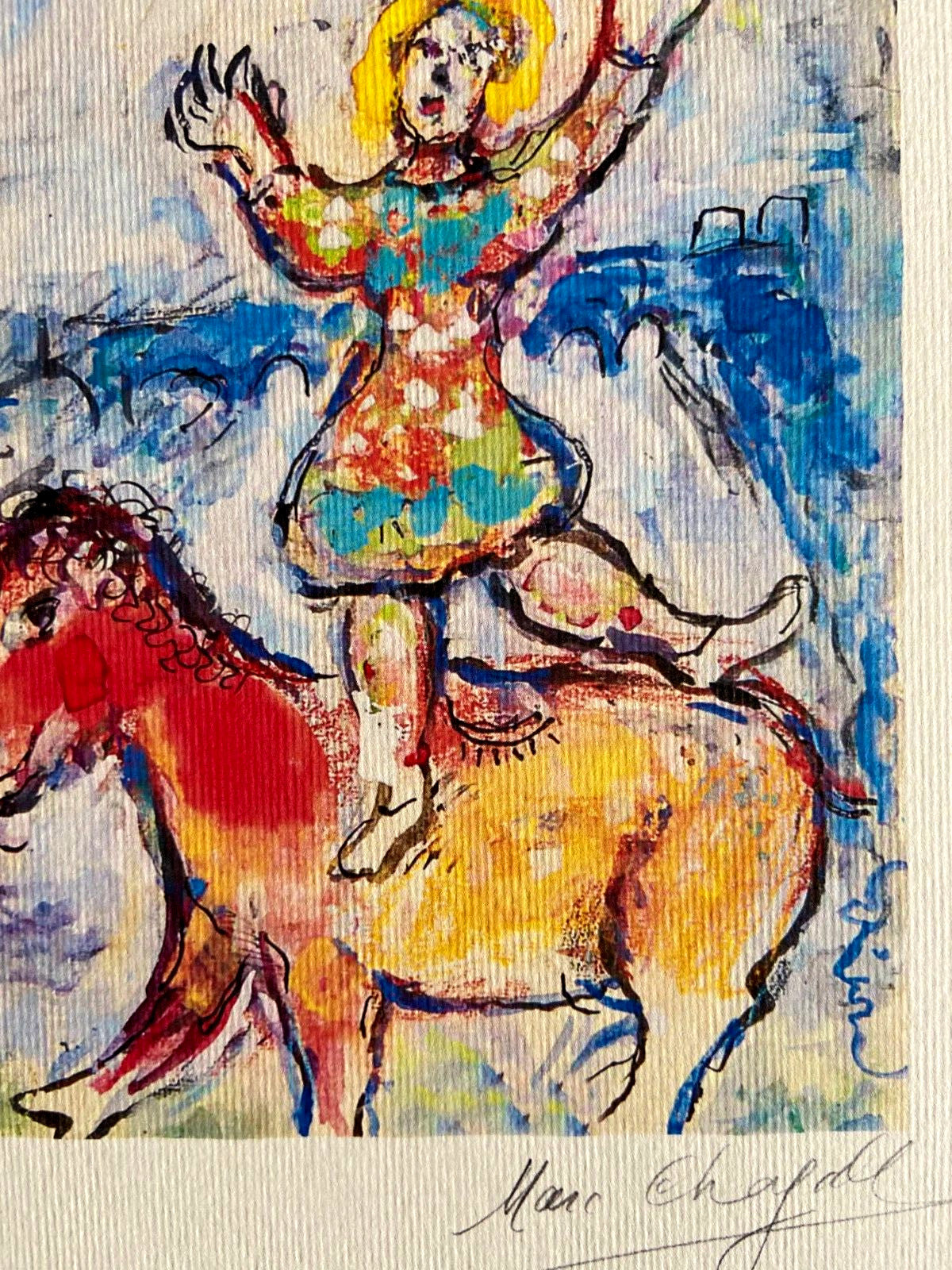 Marc Chagall Lithograph Numbered Signed Stamped