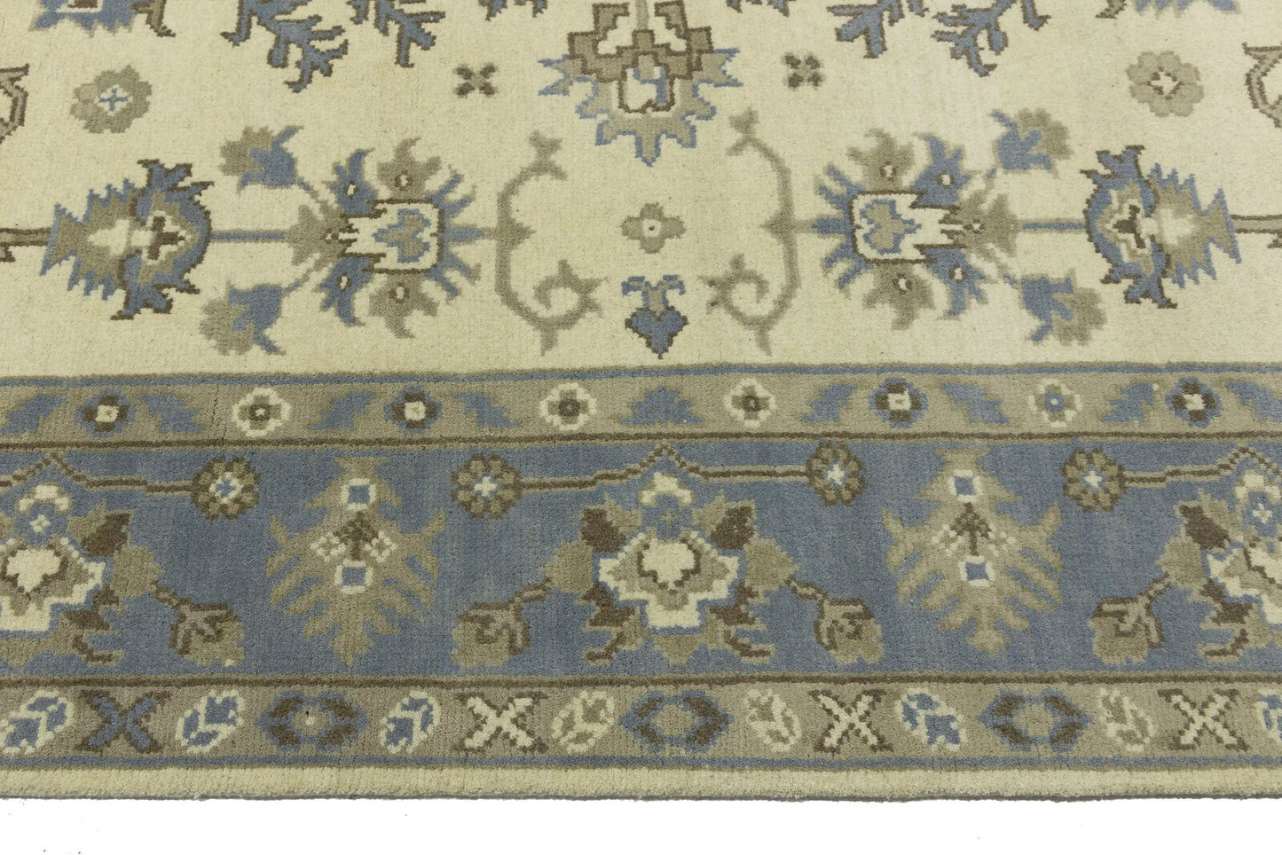 8X10 Ft Oushak Chobi Oriental Rug Floral Design