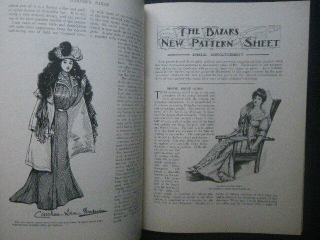 Harper'S Bazar Magazine - November 1900 - Antique