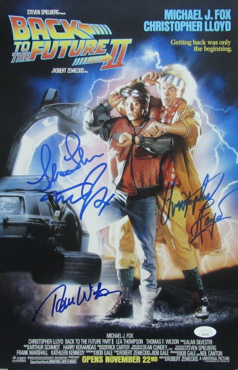Michael J Fox/Lloyd/Thompson/Wilson (4)Signed