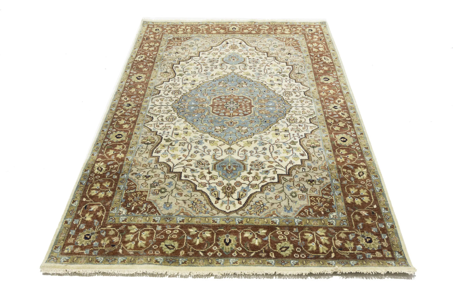 5X8 Ft Handmade Heriz Serapi Oriental Rug Classic