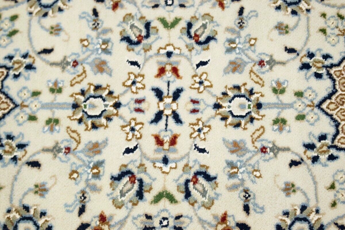 Handmade Indo-Nain Runner Rug Classic Floral
