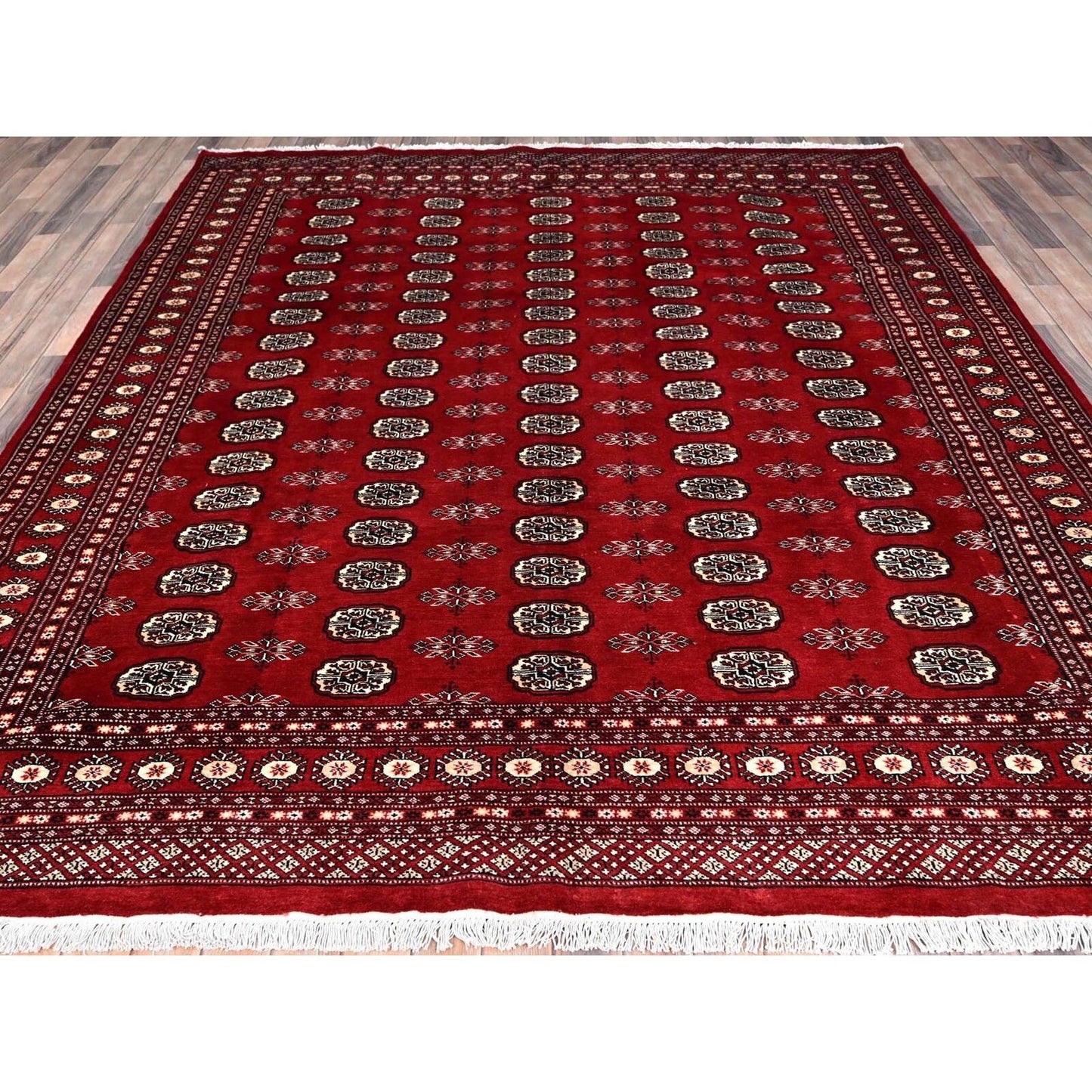 8'4"X10' Red Princess Bokara 100% Wool Hand Knotted Oriental Rug