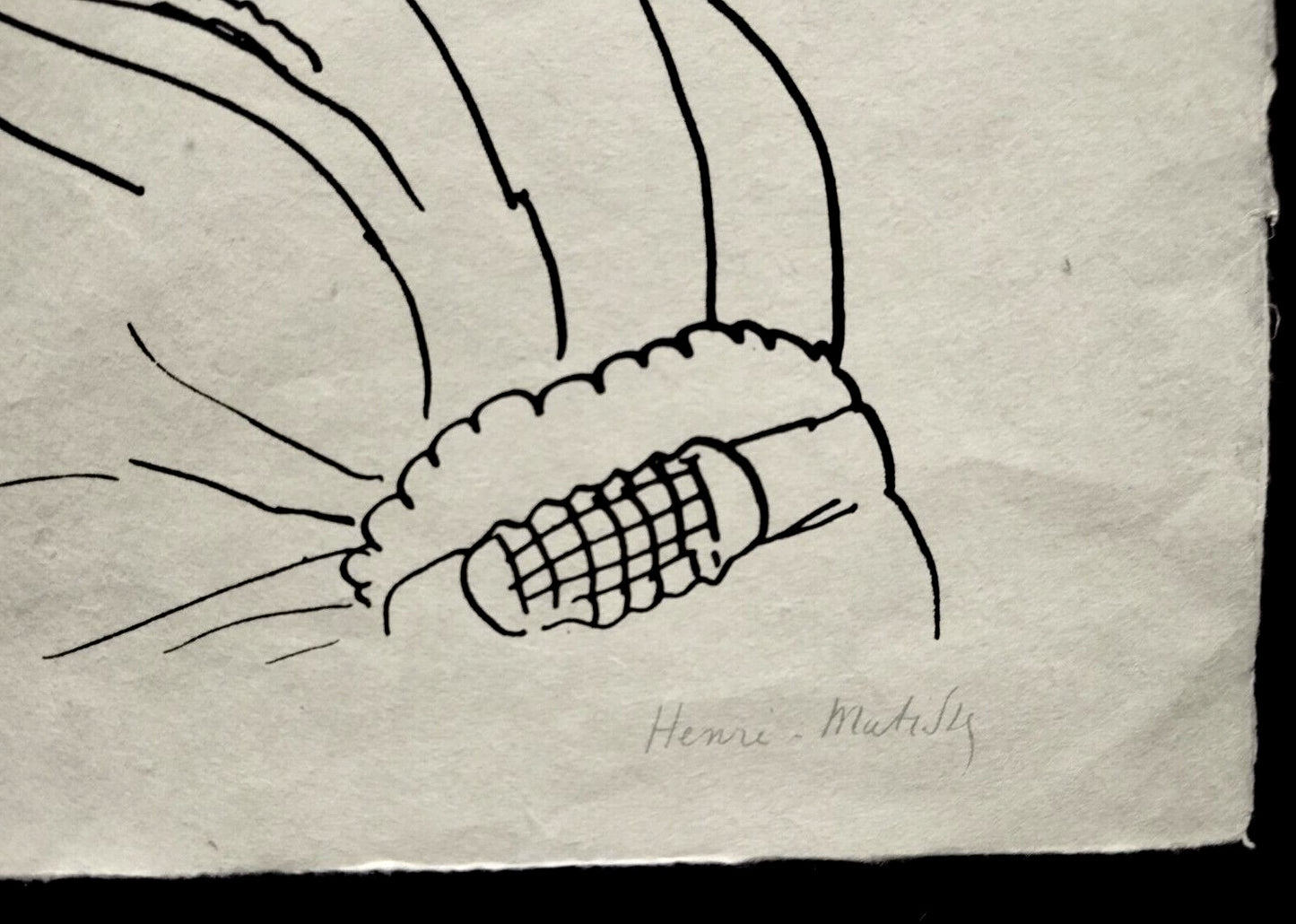Henri Matisse Lithograph Handmade Coa Contract