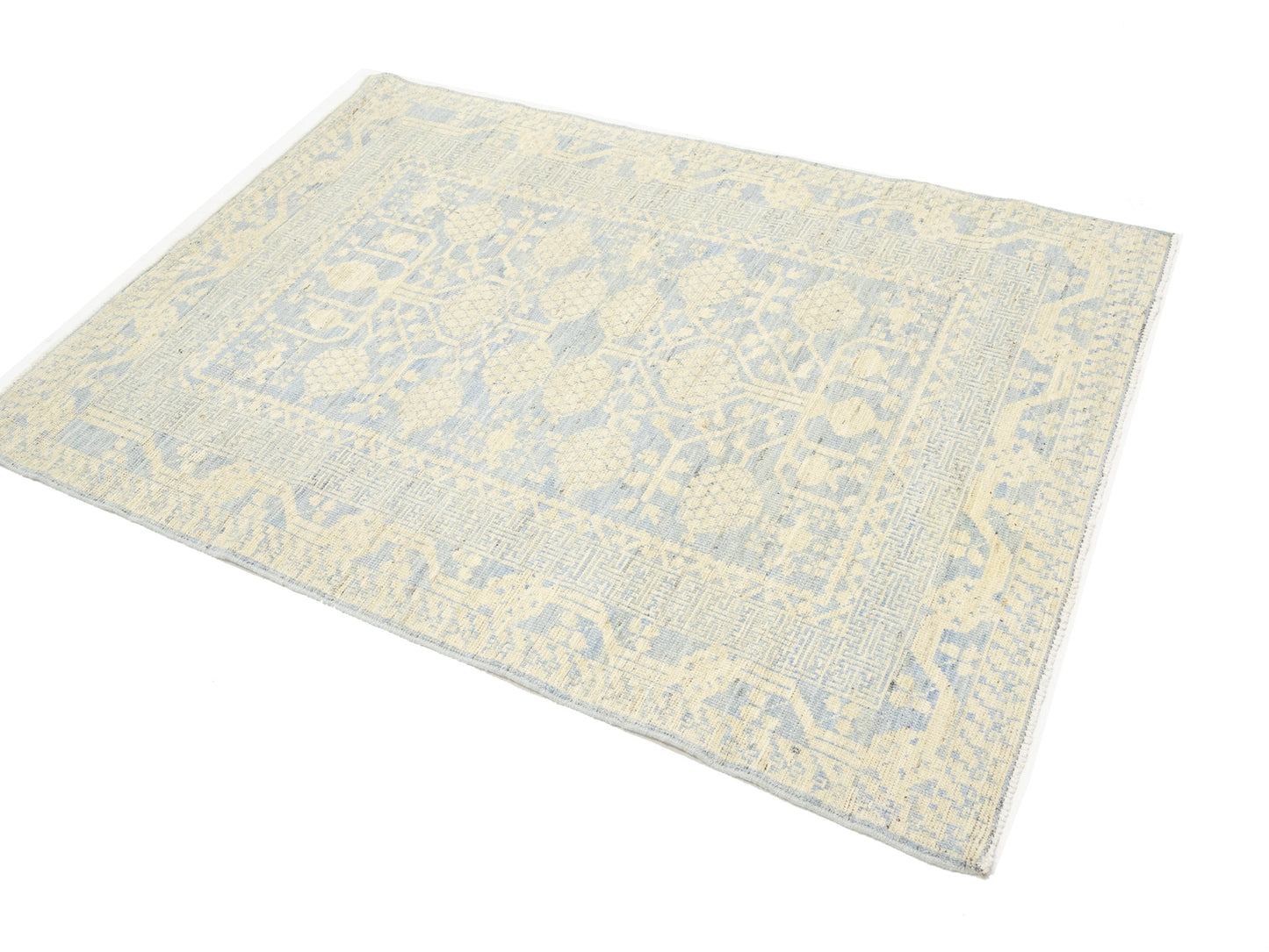 Handmade Khotan Rug Floral Classic Oushak