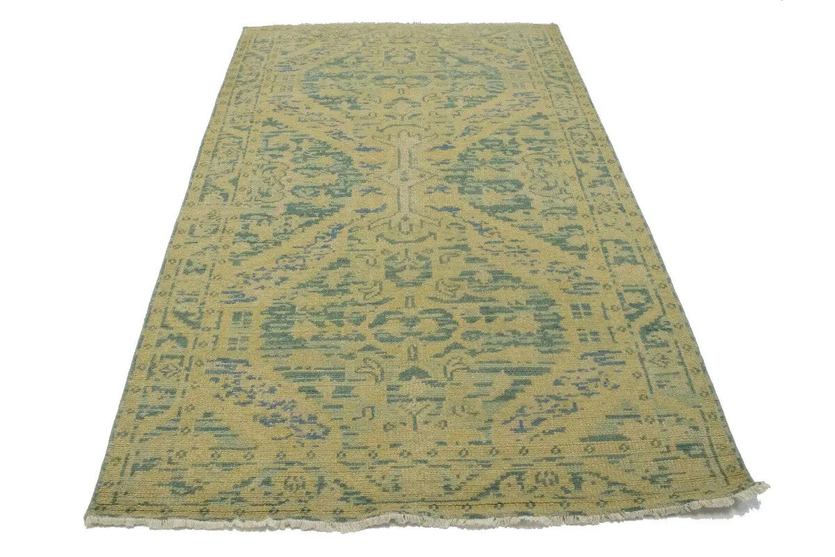 Muted Colors Transitional Floral Oriental Rug