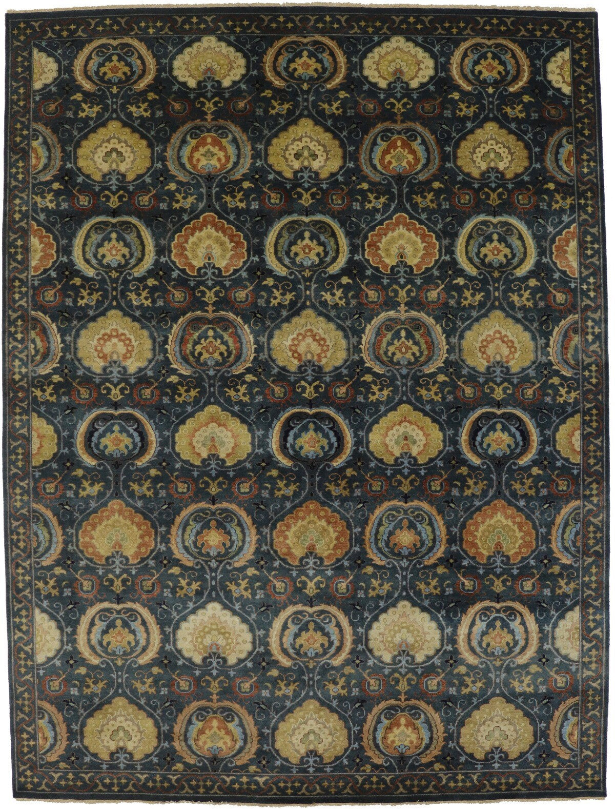 Handmade Osh Chobi Peshawar Oriental Rug Floral