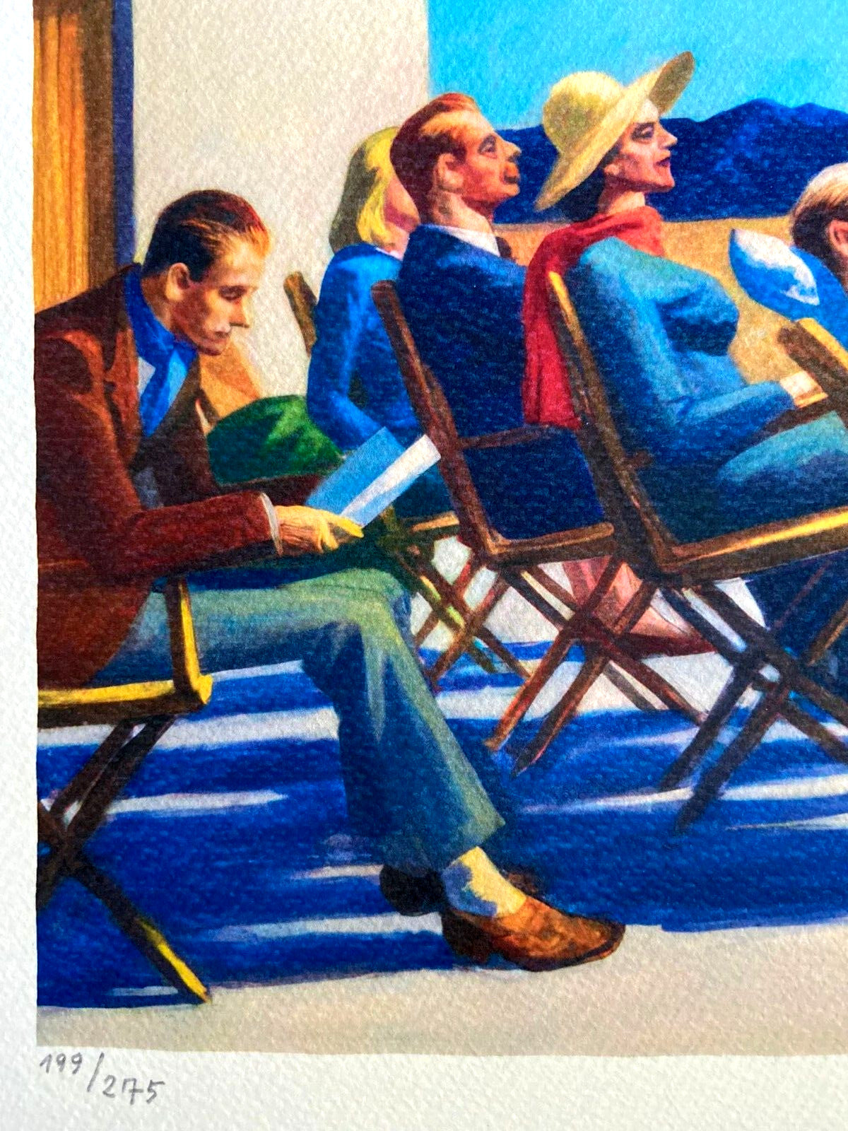 Edward Hopper Coa Lithograph Signature Stamp