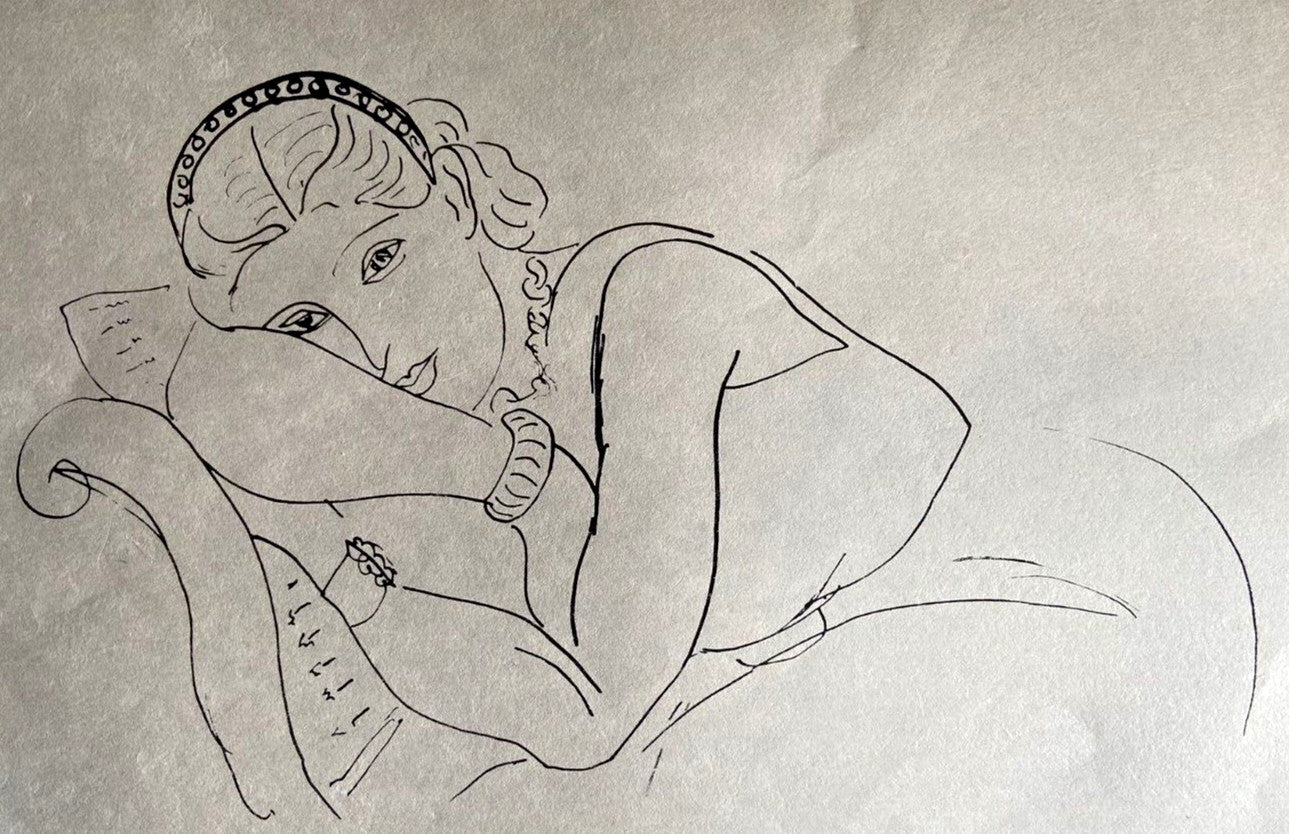 Henri Matisse Lithograph 1960 Contract