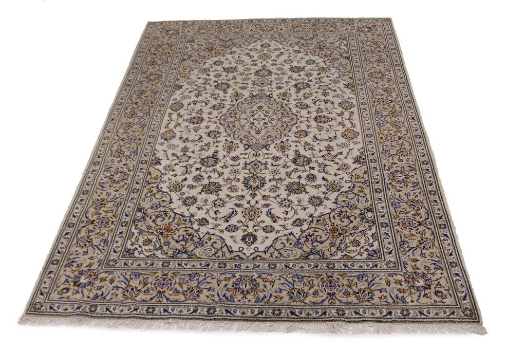 Handmade Vintage Oriental Area Rug Classic Floral